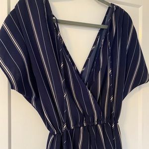 Super flattering, one piece, striped jumper.